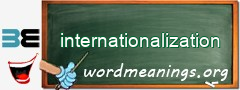 WordMeaning blackboard for internationalization